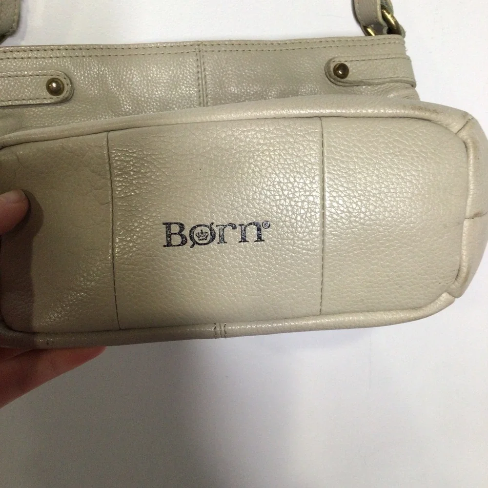Born tan‎ leather crossbody bag